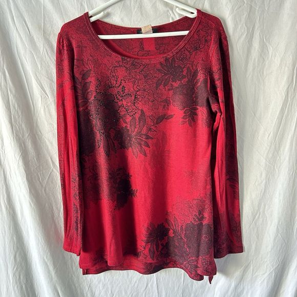 90s Vintage Grunge Top Medium Whimsigoth USA Romantic Indie Sleaze Valentines - Picture 1 of 9